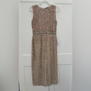 Mac Duggal Midi Sequin Dress